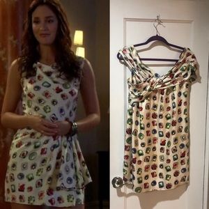 Moschino Cheap & Chic silk jewel printed dress